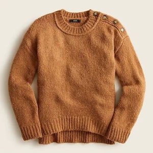 J. Crew Button-shoulder Crewneck Sweater